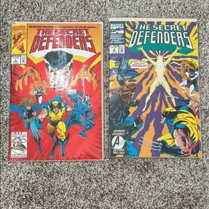 Marvel The Secret Defenders Comic Set - Red, Blue, Yellow